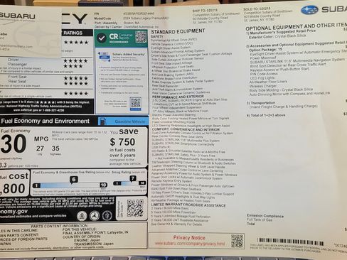 Used 2024 Subaru Legacy Premium image 16