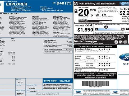 Used 2017 Ford Explorer Limited w/ Equipment Group 301A image 27