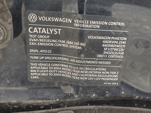 Used 2004 Volkswagen Phaeton V8 image 9