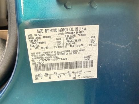 Used 2002 Ford F250 4x4 Crew Cab Super Duty image 19