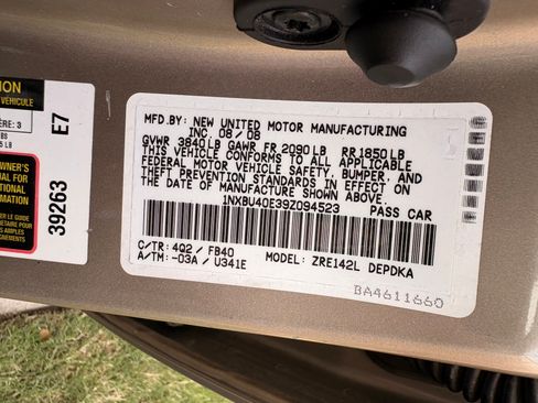 Used 2009 Toyota Corolla LE FWD image 15