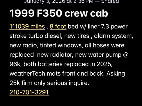 Used 1999 Ford F350 Long Bed image 11