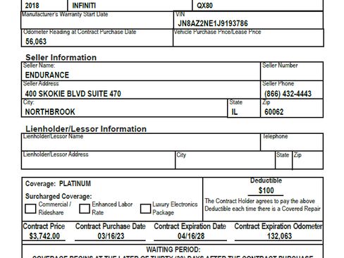 Used 2018 INFINITI QX80 Sport Utility 4D w/ All Season Package image 12