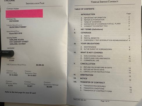 Used 2018 Acura NSX Coupe 2D image 24