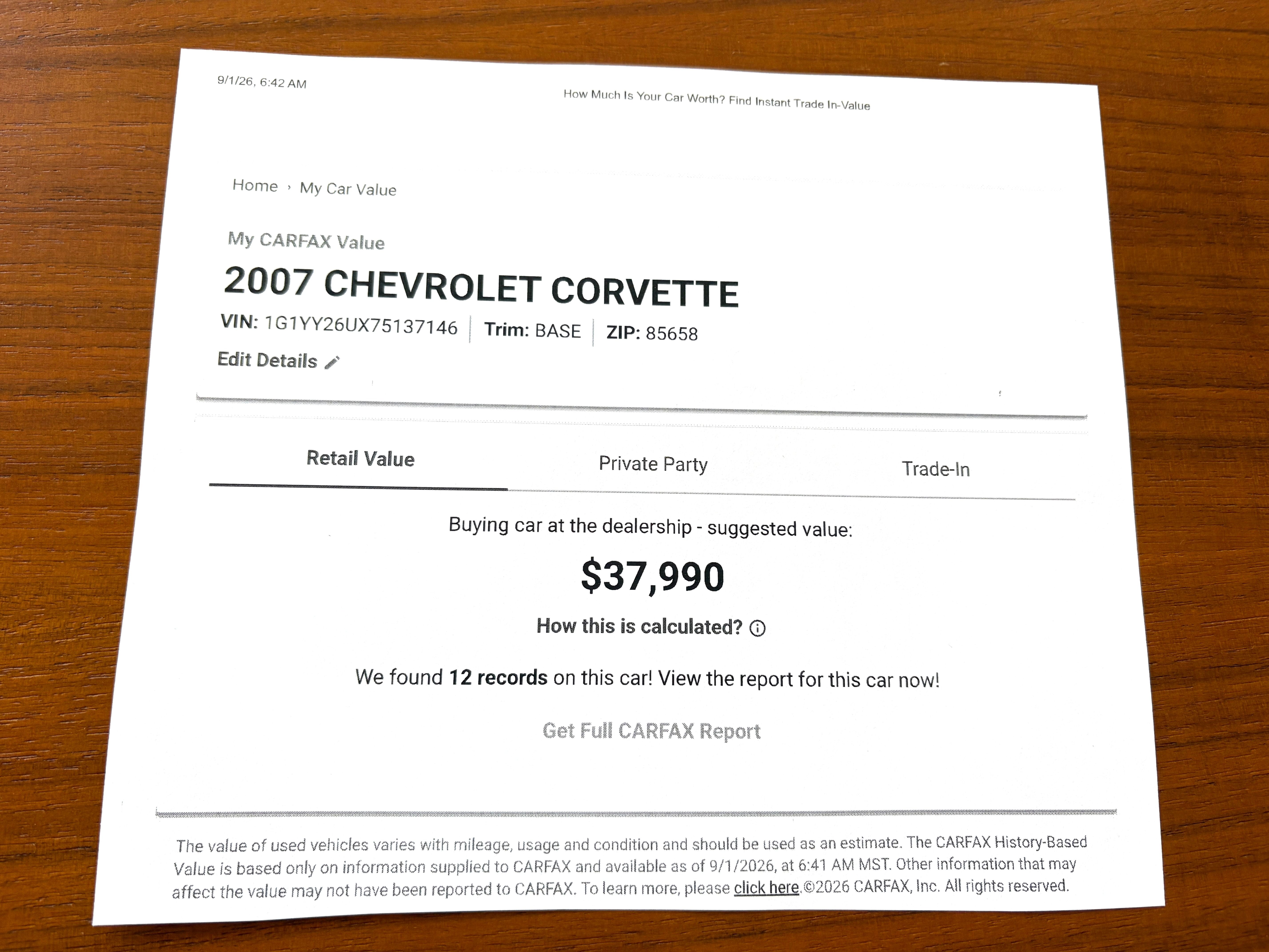 Used 2007 Chevrolet Corvette Coupe w/ Performance Package RWD image 30