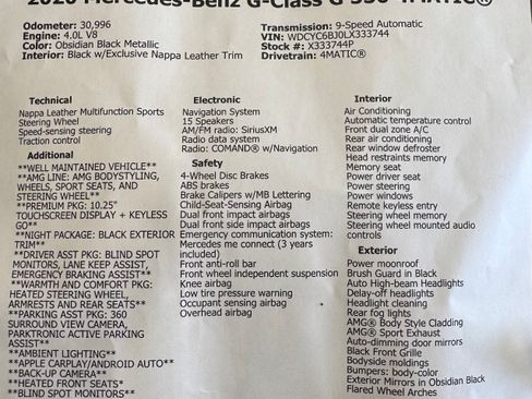 Used 2020 Mercedes-Benz G 550 image 15