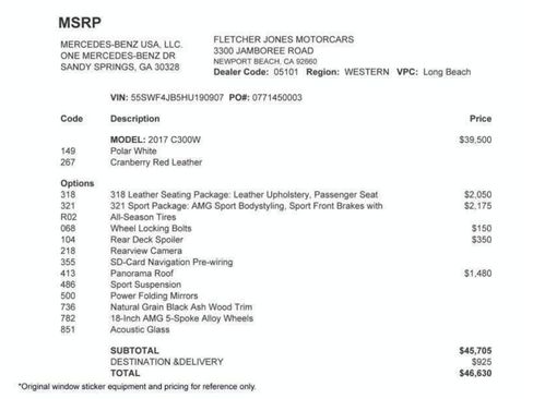 Used 2017 Mercedes-Benz C 300 Sedan image 20
