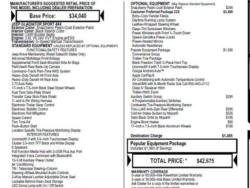 Used 2021 Jeep Gladiator Sport image 14