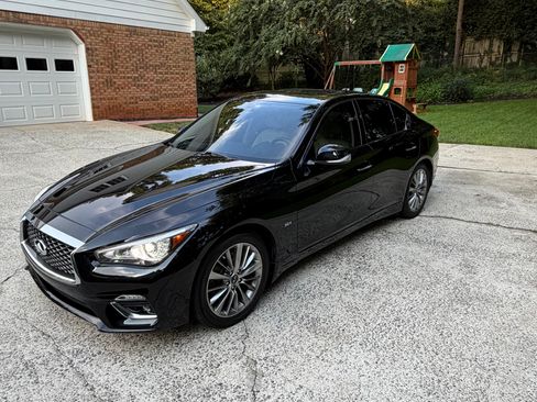 Used 2018 INFINITI Q50 Luxe w/ Essential Package (3.0T Luxe) RWD image 1