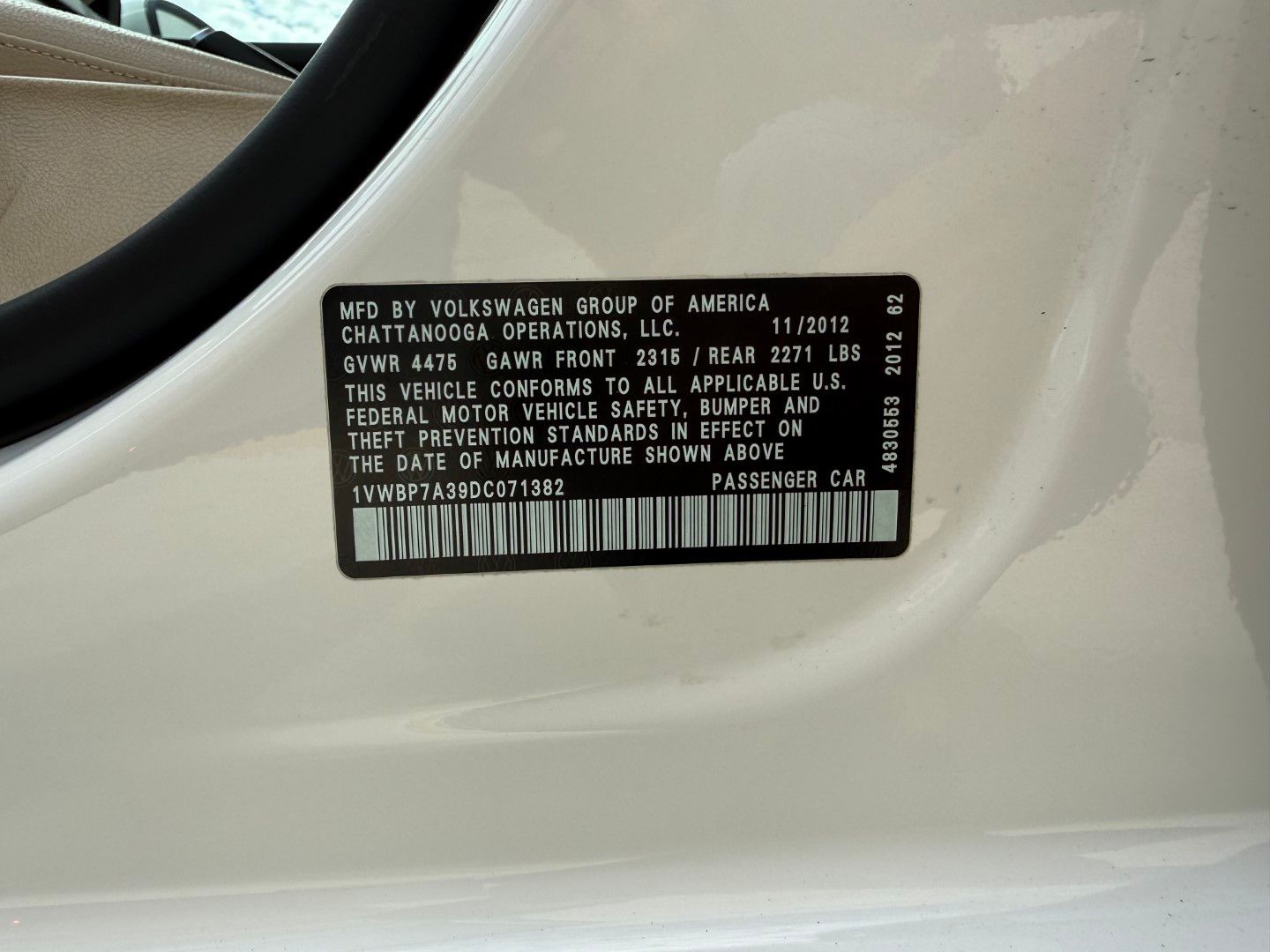 Used 2013 Volkswagen Passat 2.5 SE FWD image 16