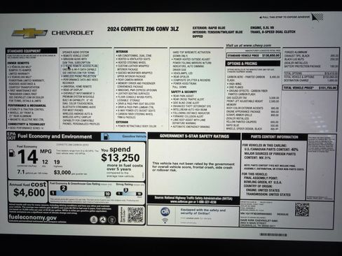 Used 2024 Chevrolet Corvette Z06 image 17