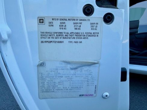 Used 1996 Chevrolet Camaro Z28 image 20