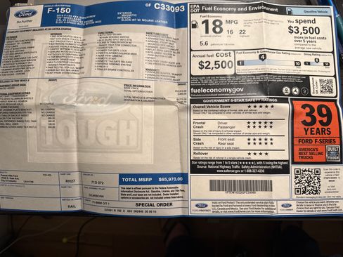 Used 2016 Ford F150 Limited w/ Trailer Tow Package image 21