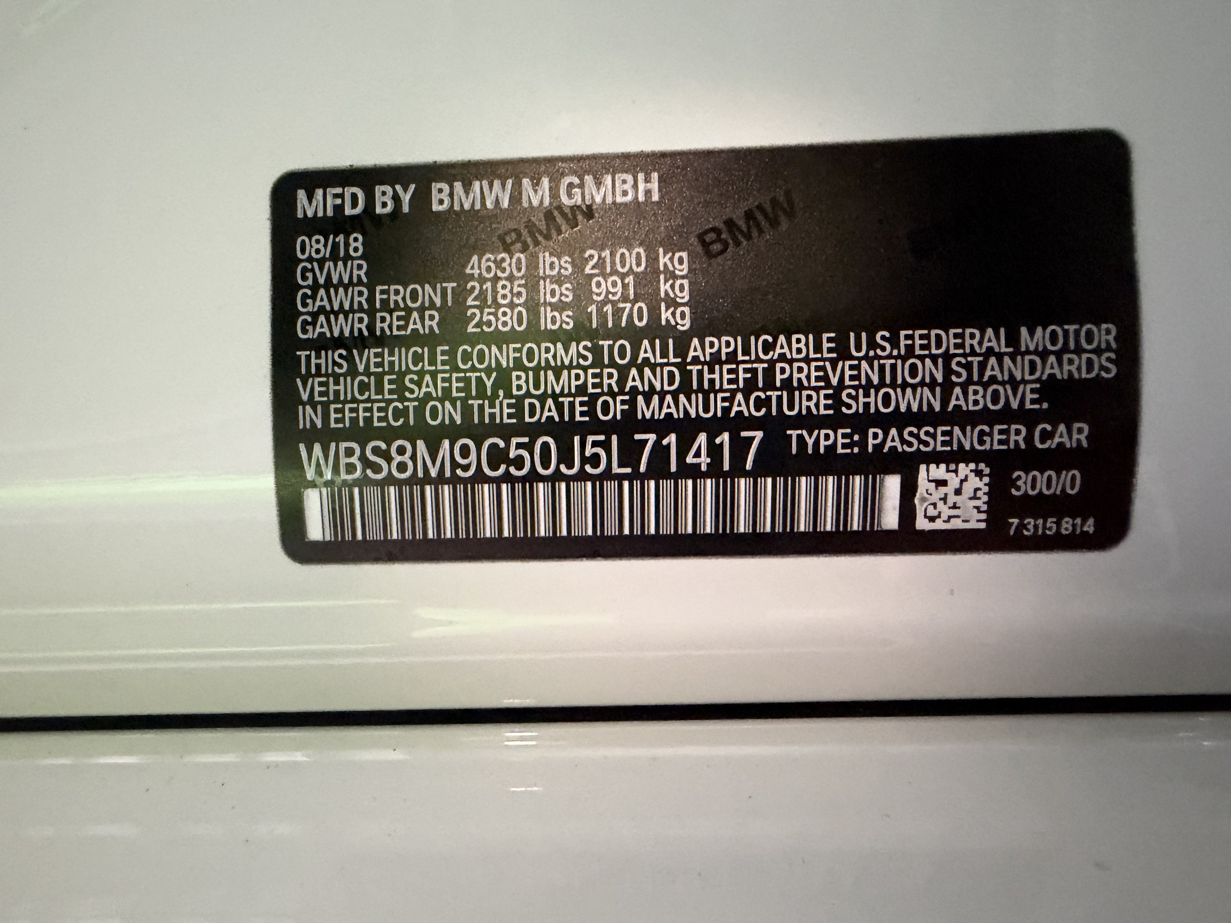 Used 2018 BMW M3 w/ Executive Package RWD image 24