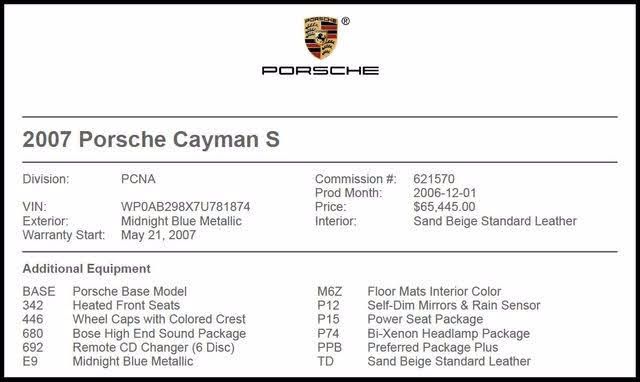 Used 2007 Porsche Cayman S RWD image 20