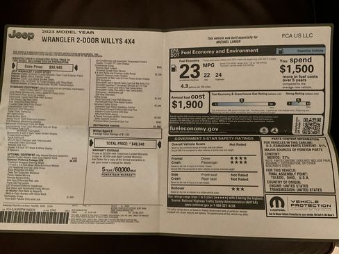 Used 2023 Jeep Wrangler Sport image 19