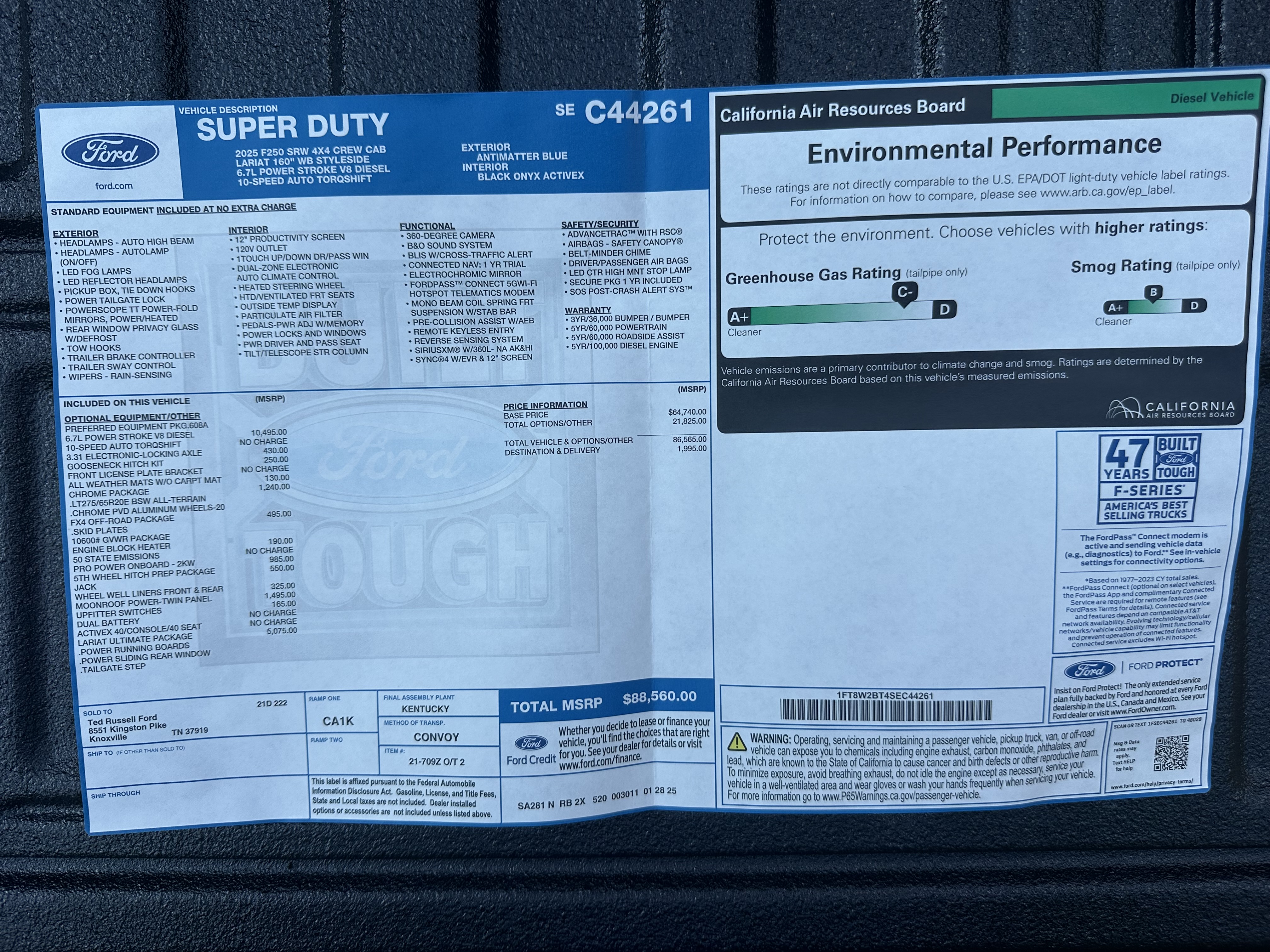 Used 2025 Ford F250 Lariat w/ Lariat Ultimate Package AWD/4WD image 14
