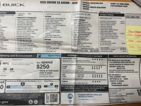 Used 2025 Buick Encore GX Avenir w/ Avenir Technology Package AWD/4WD image 13