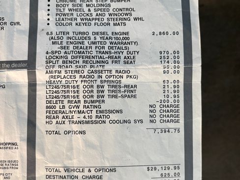 Used 1998 Chevrolet Silverado 2500 4x4 Regular Cab w/ Preferred Equipment Group 2 image 9