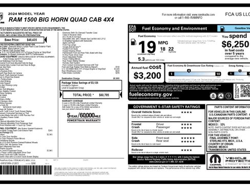 Used 2024 RAM 1500 Big Horn AWD/4WD image 9