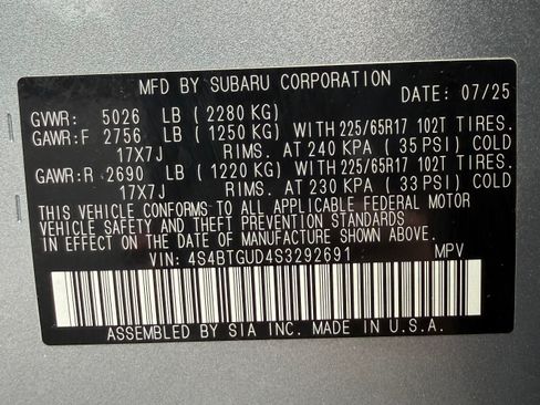 Used 2025 Subaru Outback Wilderness AWD/4WD image 20