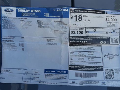 Used 2014 Ford Mustang Shelby GT500 w/ Equipment Group 821A image 18