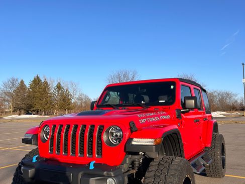 Used 2022 Jeep Wrangler Unlimited Rubicon 4xe w/ Steel Bumper Group image 1