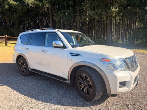 Used 2017 Nissan Armada Platinum w/ Captain Seat Package AWD/4WD image 2