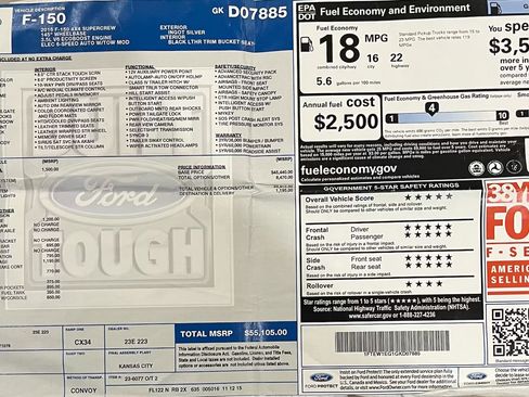 Used 2016 Ford F150 Lariat w/ Equipment Group 501A Mid image 6