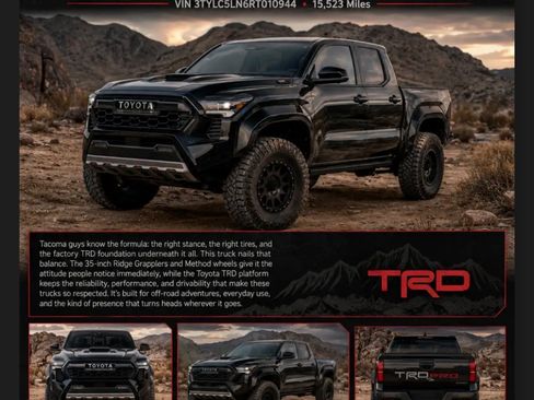 Used 2024 Toyota Tacoma TRD Pro AWD/4WD image 1