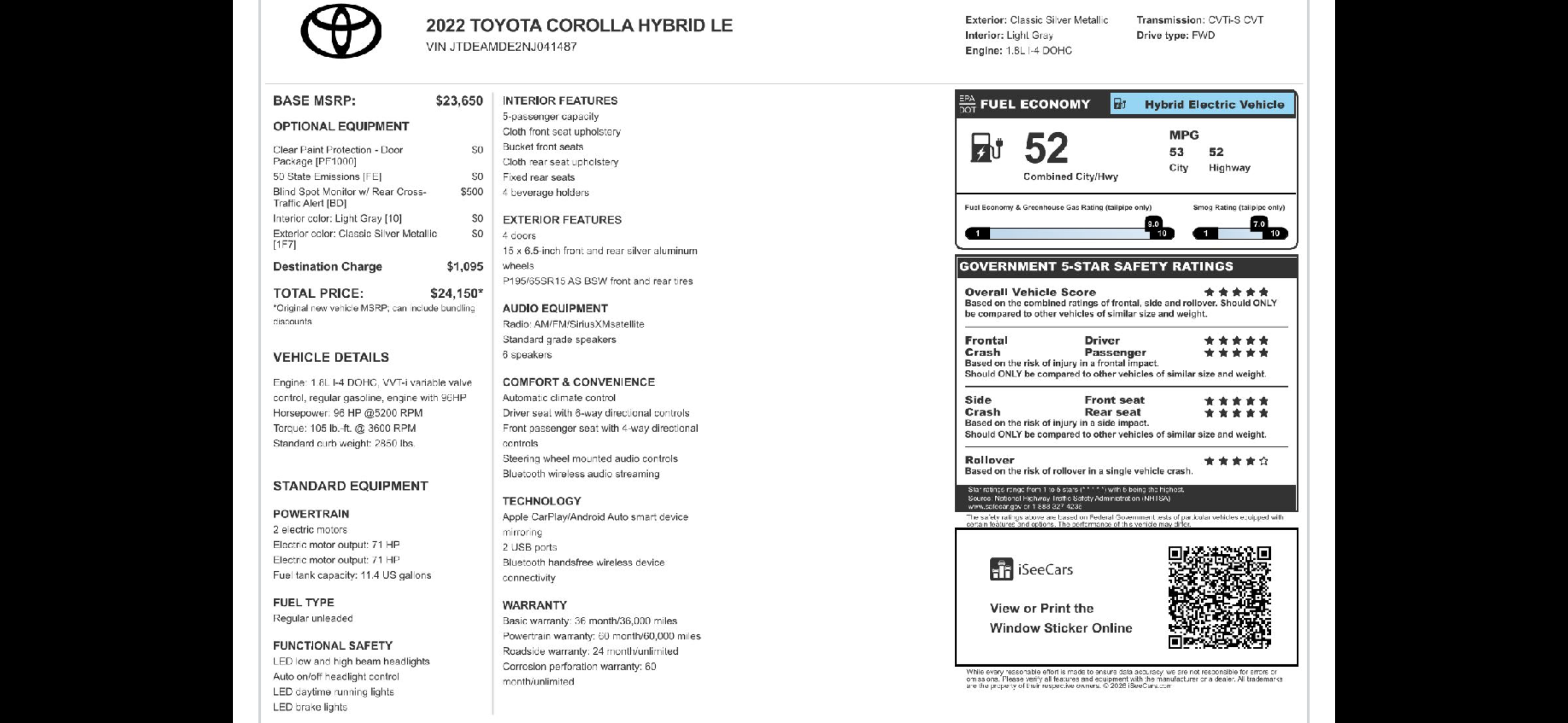 Used 2022 Toyota Corolla LE FWD image 27
