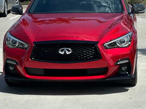 Used 2024 INFINITI Q50 Red Sport 400 w/ Carbon Fiber Package RWD image 6