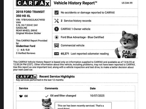 Used 2018 Ford Transit 350 XL RWD image 15