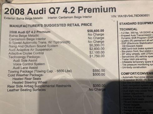 Used 2008 Audi Q7 4.2 Premium image 5