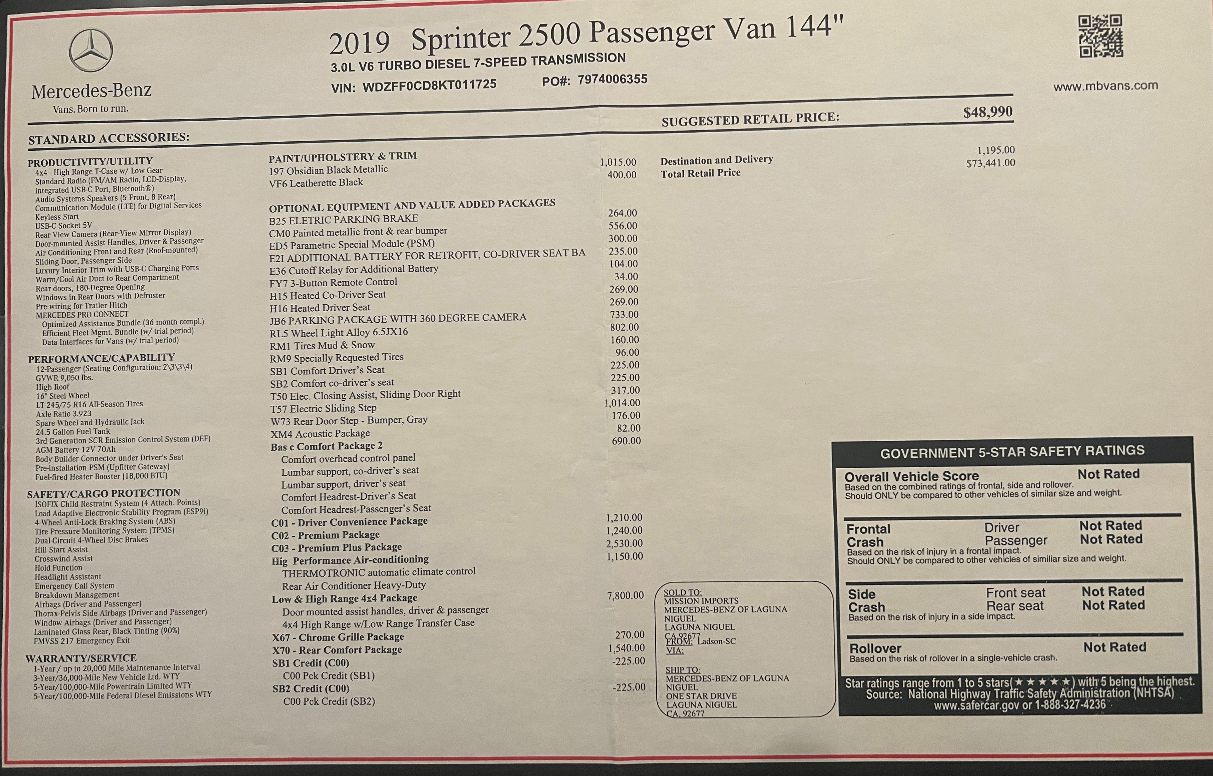 Used 2019 Mercedes-Benz Sprinter 2500 image 25