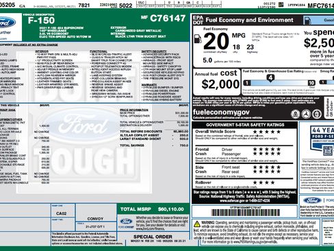 Used 2021 Ford F150 Lariat w/ Max Trailer Tow Package AWD/4WD image 25
