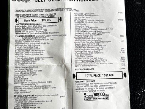 Used 2021 Jeep Gladiator Rubicon image 16