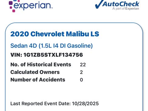 Used 2020 Chevrolet Malibu LS image 14