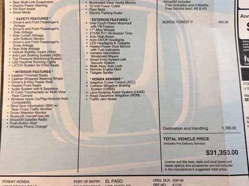 Used 2025 Honda HR-V EX-L image 17