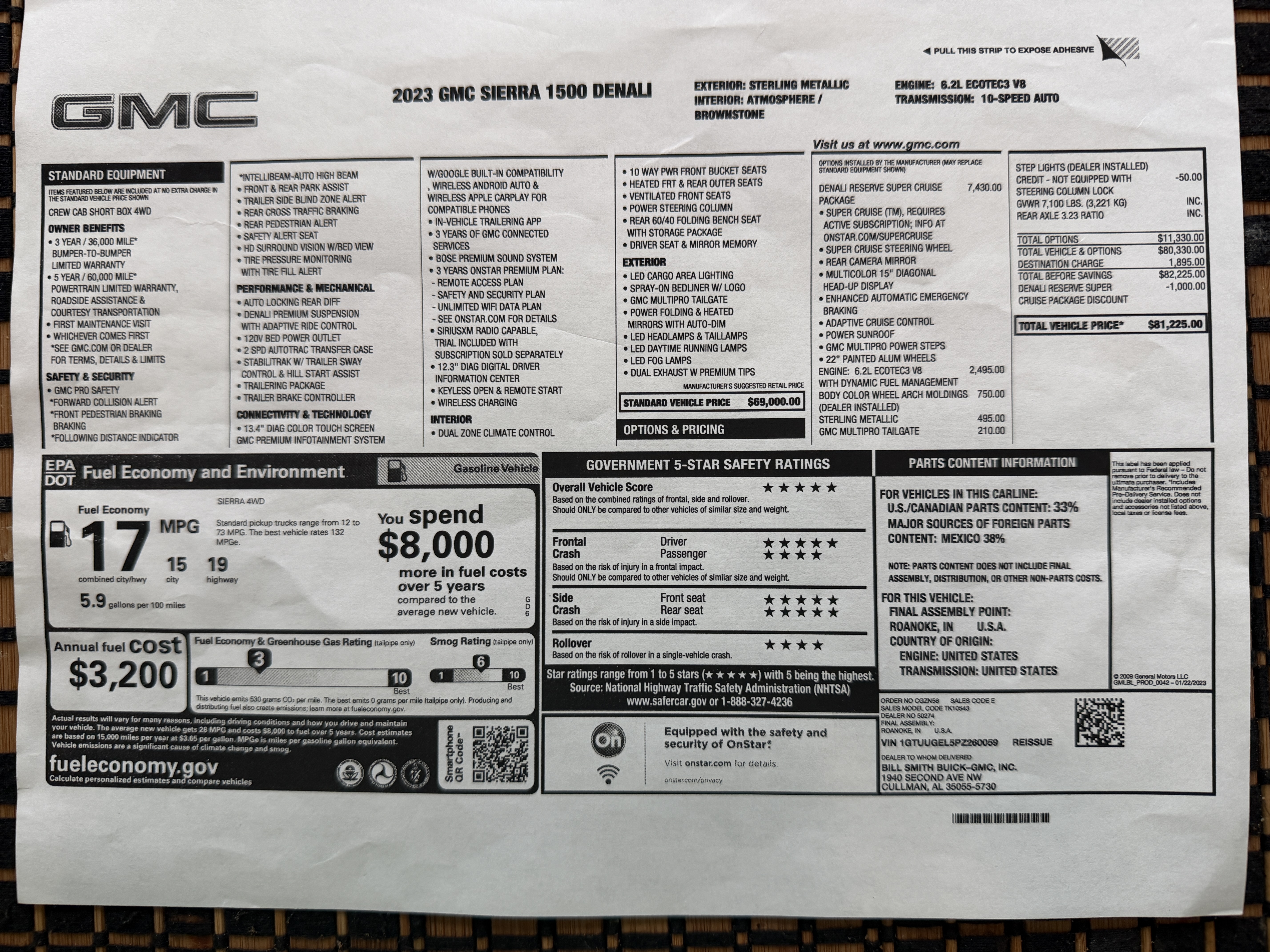Used 2023 GMC Sierra 1500 Denali AWD/4WD image 32