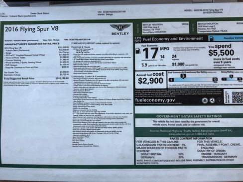 Used 2016 Bentley Flying Spur V8 image 13