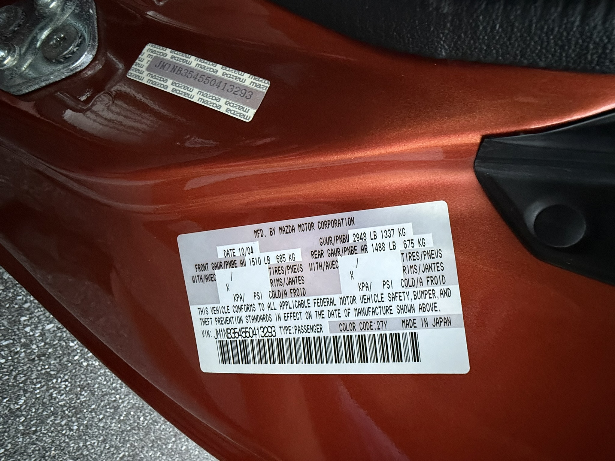 Used 2005 MAZDA MX-5 Miata MAZDASPEED RWD image 28