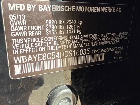 Used 2013 BMW ALPINA B7 Alpina B7 Sedan 4D image 15