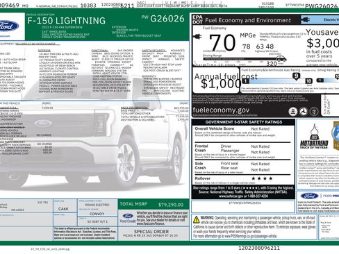 Used 2023 Ford F150 Lightning Lariat w/ Equipment Group 511A High image 11
