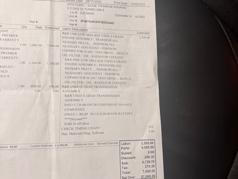 Used 2015 Ford Edge Titanium image 9