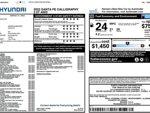 Used 2022 Hyundai Santa Fe Calligraphy image 4
