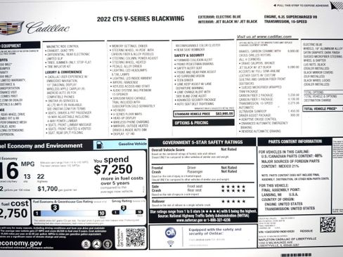 Used 2022 Cadillac CT5 V Blackwing w/ Carbon Fiber Package 2 RWD image 23