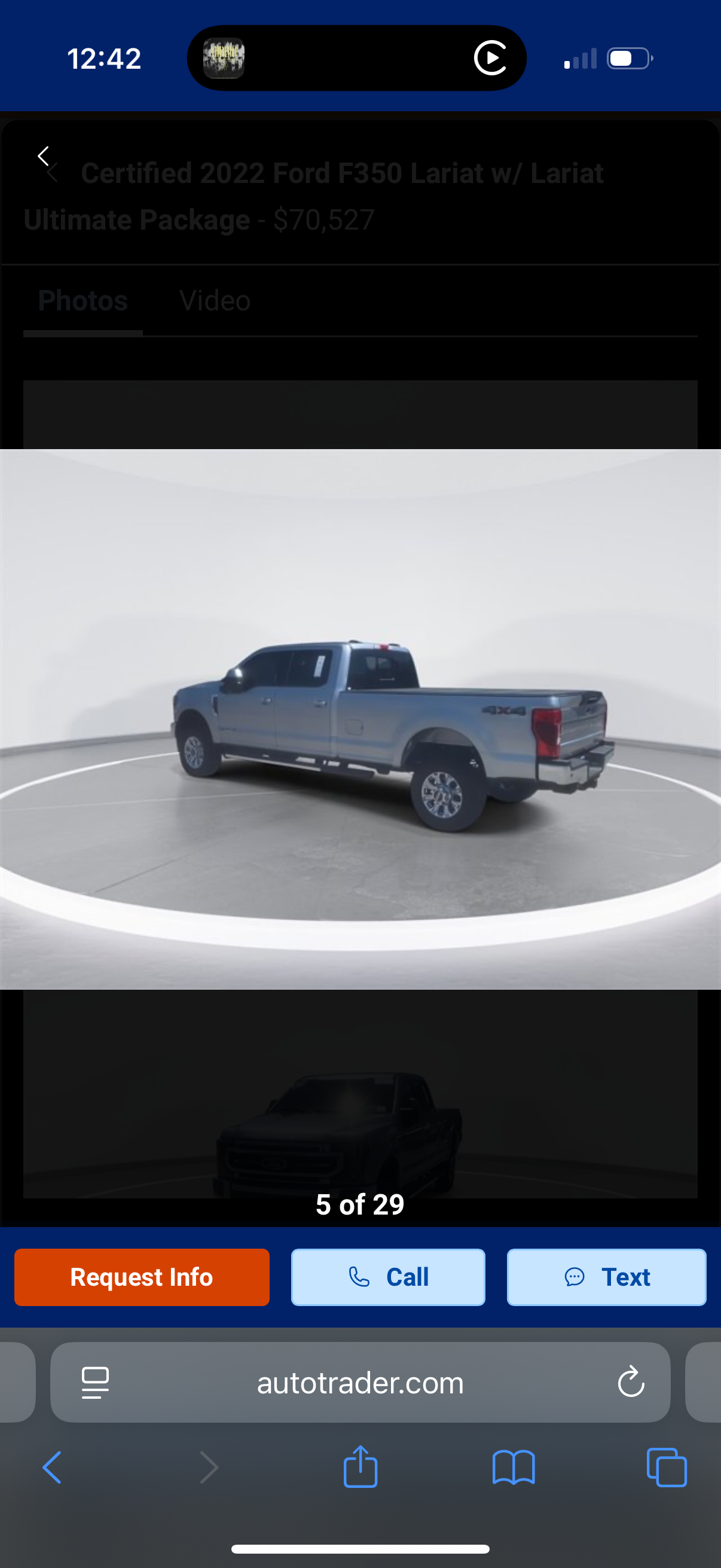 Used 2022 Ford F350 Lariat w/ Lariat Ultimate Package AWD/4WD image 13