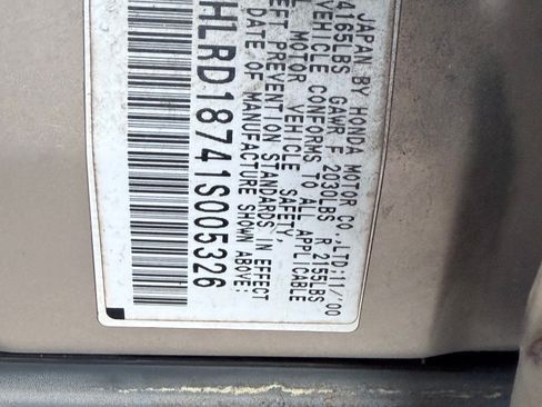 Used 2001 Honda CR-V SE image 6