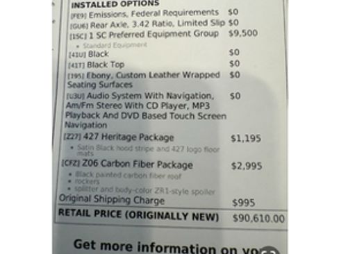 Used 2013 Chevrolet Corvette 427 w/ 1SC Preferred Equipment Group image 10